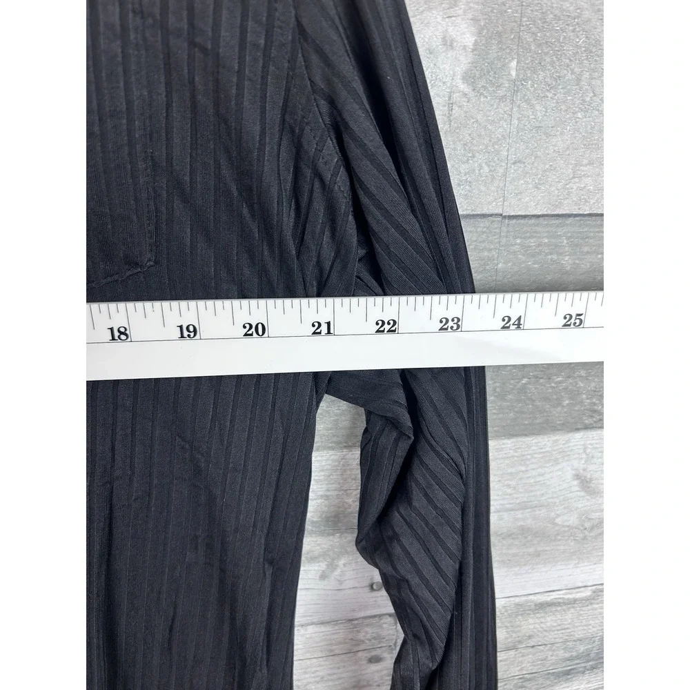 Coofandy Men's Small Black Textured Button Up Shirt